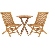  3-dijelni vrtni blagovaonski set od masivne tikovine | shoptok.hr