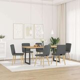  Blagovaonske stolice od tkanine 6 kom tamnosive | shoptok.hr