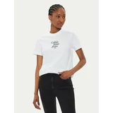 Calvin Klein Jeans Majica Font Graphic J20J224890 Bela Regular Fit