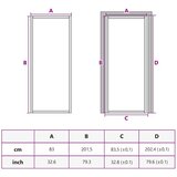  Vrata za dom 83 x 201,5 x 3,5 cm Aluminij i kaljeno staklo | shoptok.hr