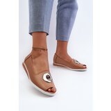 Boto Women's Court Shoes with Eco Leather Decoration Dark Beige Biolita | shoptok.hr
