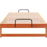  Krevetna konstrukcija s ručkama Smeđa 100 x 210 cm | shoptok.hr