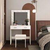 Veliki moderni kozmetički toaletni stol, osvjetljenje ogledala | shoptok.hr