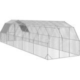  Kavez za kokoši s krovom 2,5x10x2,25 m pocinčani čelik | shoptok.hr