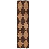 Flair Rugs Smeđa/u prirodnoj boji ručno rađena staza od mješavine jute 80x230 cm Effie Diamond – | shoptok.hr