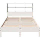 vidaXL Krevet s regalom z knjige bez madraca bijeli 140x200cm borovina | shoptok.hr