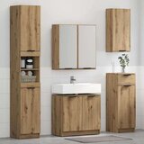  Set ormarića za kupaonicu Umjetnički hrast Konstruirano drvo | shoptok.hr