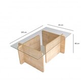 Hanah home Giona Klub sto, 105x40x65cm, Krem | Eponuda.ba