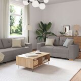  2-delna sedežna garnitura s blazinami iz tkanine taupe, (22094663) u