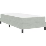  Krevet s opruga kutije Svijetlo siva 90 x 220 cm tkanina | shoptok.hr