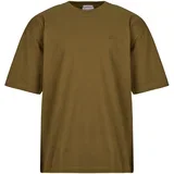 T-shirt en jersey de coton épais loose fit Smeđa