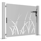 Vrtna vrata 105 x 80 cm od čelika COR-TEN s uzorkom trave | shoptok.hr