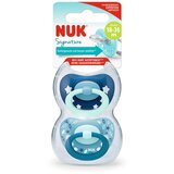 Nuk tolažilna duda - silikon Signature (18-36 m), 2 kosa Multicolor Cene