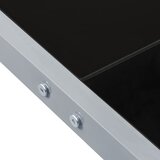  Vrtni stol 130 x 130 x 72 cm sivi od čelika i stakla | Eponuda.ba