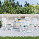vidaXL Blazine za stole 4 kosi vzorec listja 40x40x3 cm tkanina Cene