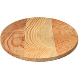 vidaXL Stolna ploča svjetlosmeđa 100x50x2 cm ovalna masivna hrastovina | shoptok.hr