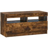  LED TV kabinet UTRECHT 3 kom. Dimljeni hrast Konstruirano drvo Smeđa 81 x 35 x 40 cm | shoptok.hr