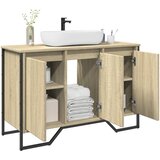 vidaXL Omarica za umivalnik sonoma hrast 91x35x60 cm inženirski les | Shoptok.si
