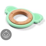 BabyOno Silikonsko drvena grickalica za zube Koala, zelena | Eponuda.com