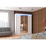 ADRK Klizni ormar s ogledalom DALLAS 180 cm - BIJELA | shoptok.hr