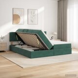  Krevet s od storage s uzglavljem 2 kom. Tamnozelena | shoptok.hr