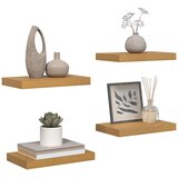  Polica na zidu 4 pcs Bež 40 x 23,5 x 4 cm Konstruirano drvo | shoptok.hr