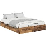  Otomanski krevet s pohranom Staro drvo 193 x 120 x 25 cm | shoptok.hr