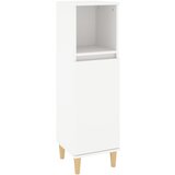 Maison Chic Kopalniška omarica - Kopalniški kabinet bela 30x30x100 cm inženirski les, (21794509) Cene