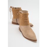 LuviShoes AVANOS Women's Beige Suede Stone Boots cene