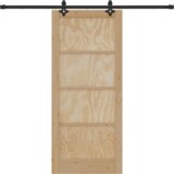 vidaXL Drsna vrata s kompletom strojne opreme 'ORKDAL'trden borov les | Shoptok.si