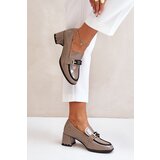 ARTIKER Lacquered Women's Heels With Decoration Beige | shoptok.hr