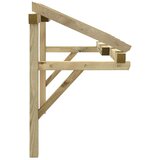  Nadstrešnica za vrata 200 x 100 x 100 cm od masivne borovine | shoptok.hr