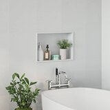  Ničica za tuš Bijelo 45 x 30 x 9,5 cm Nehrđajući čelik | Shoptok.si