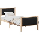  Konstrukcija postelje z vzglavjem Črna 75 x 190 cm blago, (5000084609) | Shoptok.si