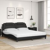  Krevet Viana s madracem crni 180 x 200 cm od umjetne kože | shoptok.hr