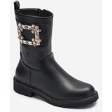 Resti Women's black eco-leather boots with embellishment Xetika - Footwear | ePonuda.com