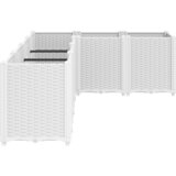  Vrtna sadilica bijela 160 x 120 x 53 cm PP | shoptok.hr