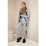 Kesi Sports set with grey stripes Cene