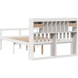  Krevet s regalom z knjige bez madraca bijeli 140x190cm borovina | shoptok.hr