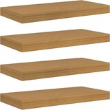  Stenska polica 4 pcs Bež 50 x 23,5 x 4 cm Konstruiran les, (5000200910) | Shoptok.si