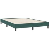 Box Spring krevet s madracem tamno zeleni 160x220 cm baršun | shoptok.hr