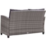  6-dijelni set vrtnih sofa od poliratana s jastucima tamnosivi | shoptok.hr