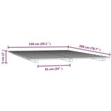  Za krevet 150x200cm od masivne borovine | shoptok.hr