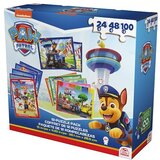 Spin Master Games PAW Patrol, 12-Puzzle Pack 24-Piece 48-Piece 100-Piece Kids Puzzles Chase Marshall Skye Everest Rubble Zuma Rocky, for Preschoolers Ages 4 and up u