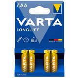 Varta LONGLIFE AAA 1.5V LR03 MN2400, PAK4 CK, ALKALNE baterije Cene