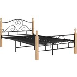  Posteljni okvir črn kovinski 120x200 cm | Shoptok.si