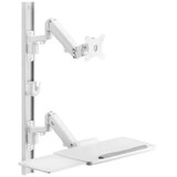 SpeaKa Professional SP-MM-960 1-struki zidni nosač za monitor 43,2 cm (17") - 109,2 cm (43") bijela podesiv po visini, o | Eponuda.ba