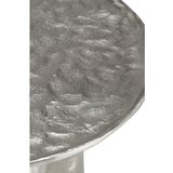 Ellos Home Aluminijasta okrogla klubska mizica v srebrni barvi ø 60 cm Art – | Shoptok.si