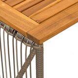 Vanjski stol Siva i smeđa 80 x 40 x 40 cm poliratan | shoptok.hr