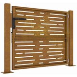  Vrtna vrata 100x75 cm od korten čelika, kvadratni dizajn | shoptok.hr